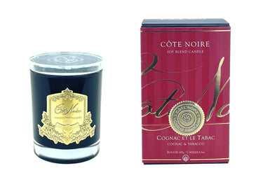 Soy Blend Candle - 185g - Gold - Cognac & Tabacco - CGG18524 (Carton of 6)